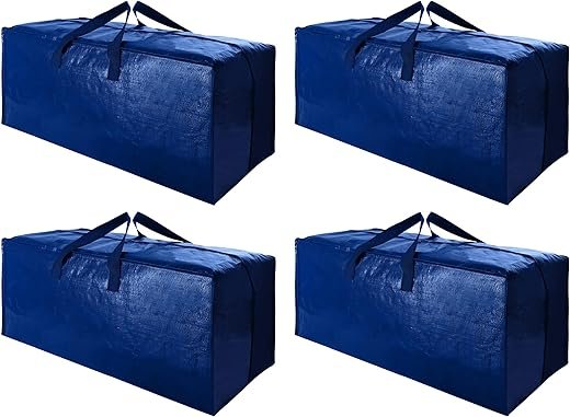 Cosy Family 4-Pack Extra Large Moving Bags - Durable & Convenient