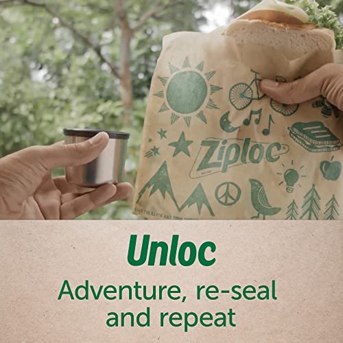 Fun Ziploc Paper Sandwich Bags - Eco-Friendly & Sealable!