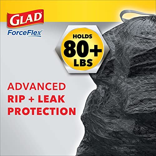 GLAD ForceFlex 30 Gallon Trash Bags - Odor-Free Power!