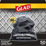 GLAD ForceFlex 30 Gallon Trash Bags - Odor-Free Power!