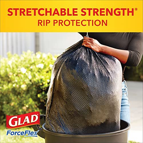 GLAD ForceFlex 30 Gallon Trash Bags - Odor-Free Power!