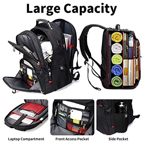 SHRRADOO 52L Extra Large Travel Laptop Backpack