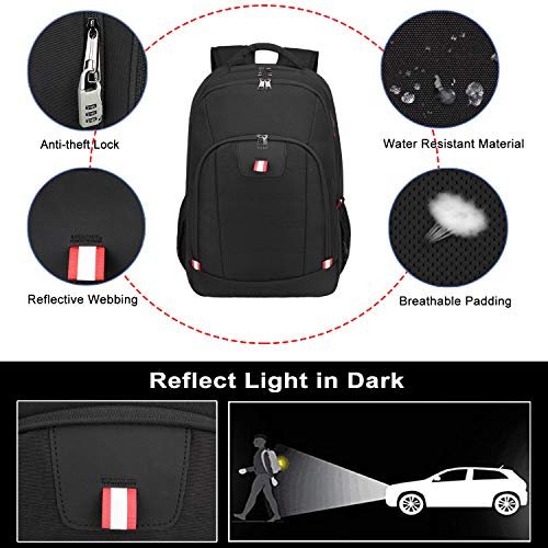 Stylish Della Gao Anti-Theft USB Laptop Backpack